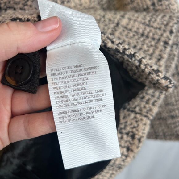 Linea by Louis Dell'Olio Single Breasted Tweed Career Blazer Jacket Size 18W - Picture 10 of 11